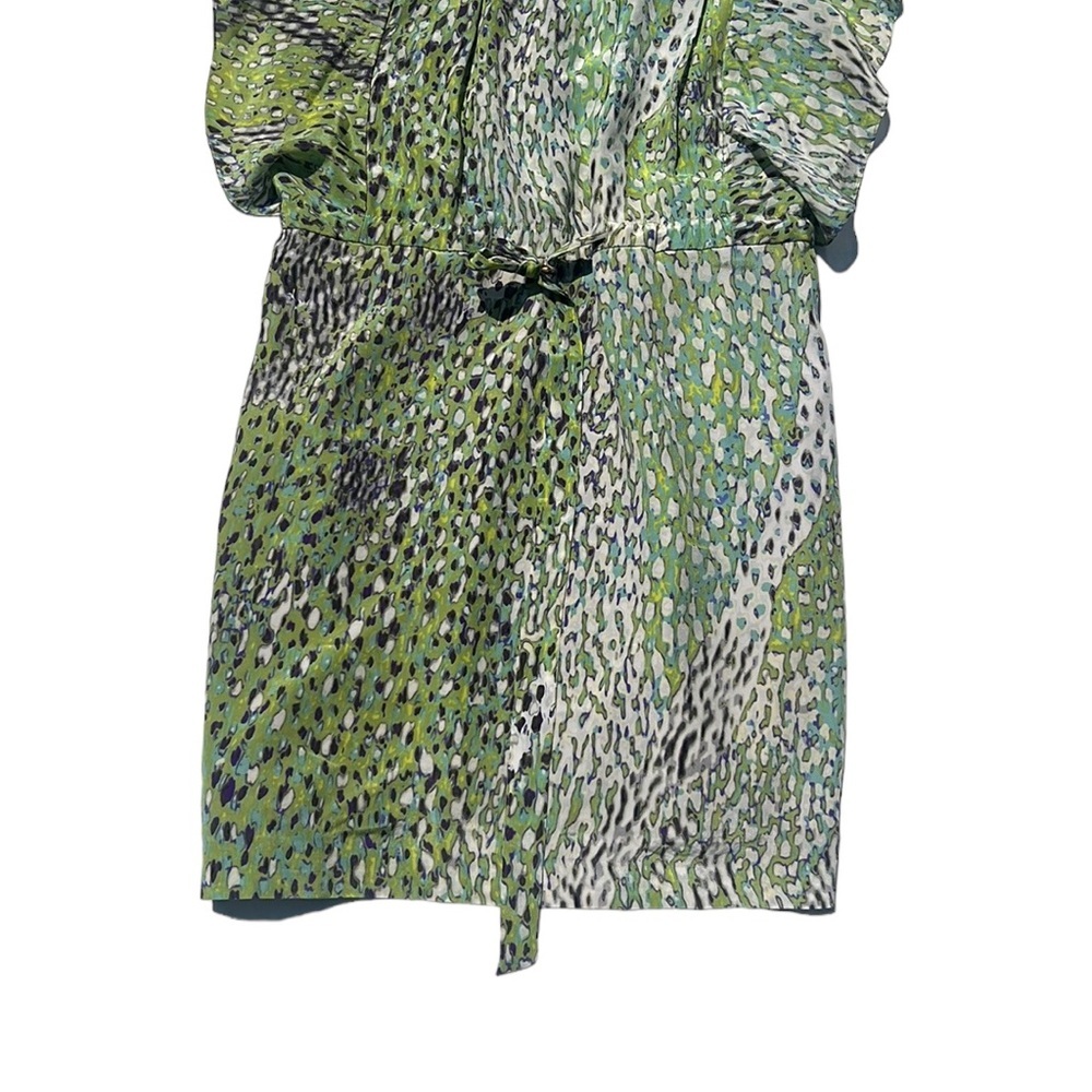 Antrhopologie Leifsdottir Birch Tree Silk Ruffle Dress Size 10 - Picture 9 of 10